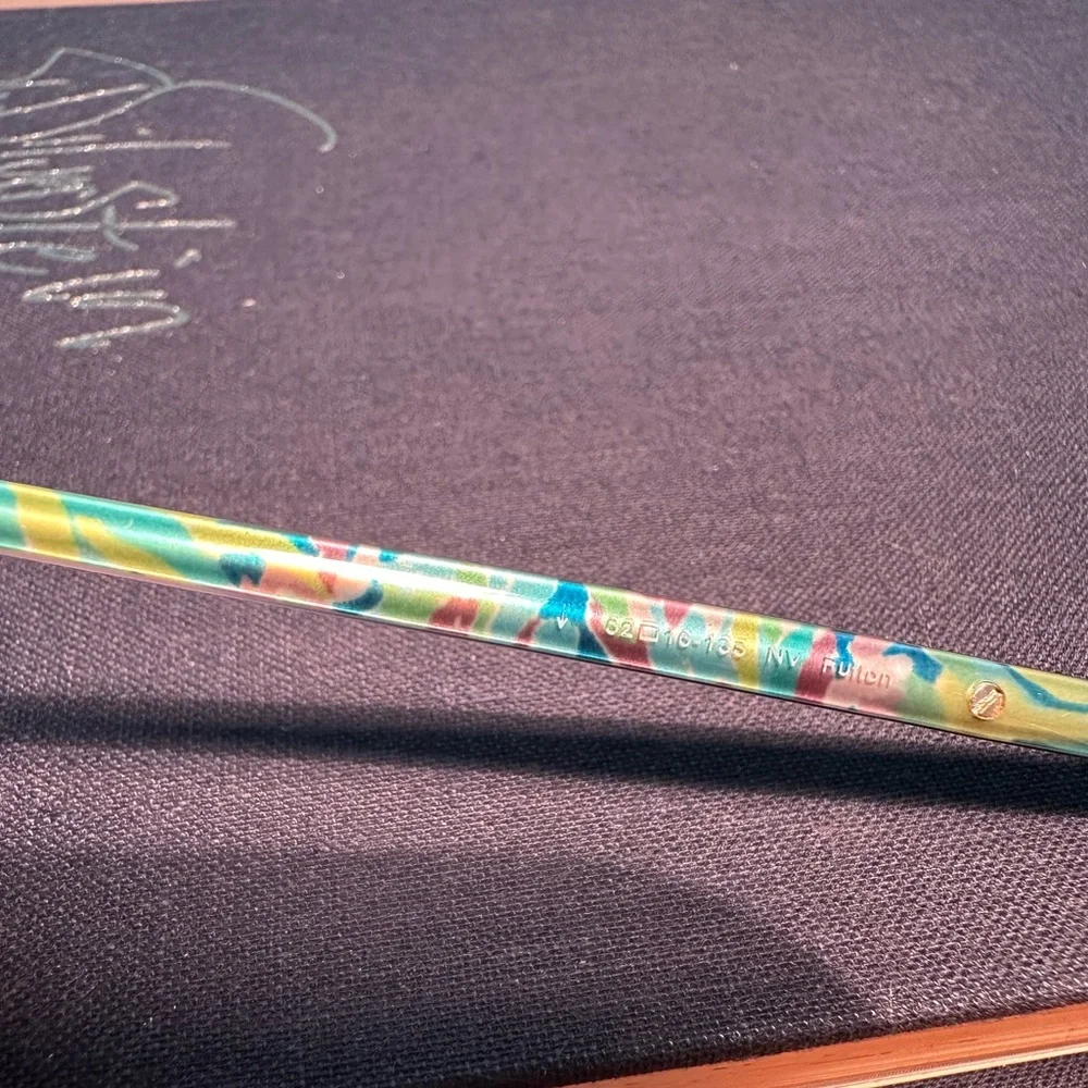 Colorful Fun Preppy Lilly Pulitzer Purple Eyeglasses “Fulton” Size 52-16-135